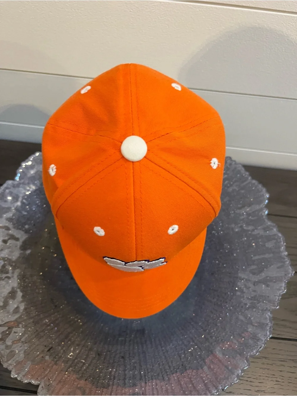Kids Clemson Orange Paw Print Baseball Cap - Youth Hat